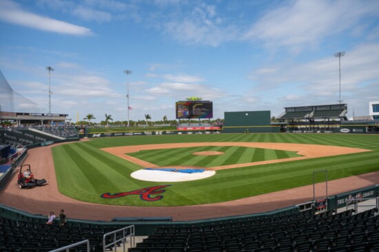 The main field at the park. The back quad minor league fields are also open to the public