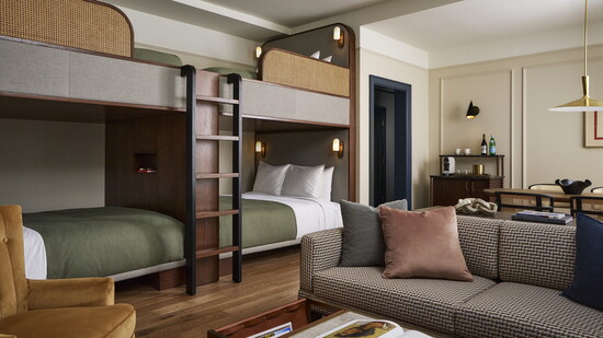 Book a bunk room at Cincinnati's Fidelity Hotel/ Photo by Ali Harper 