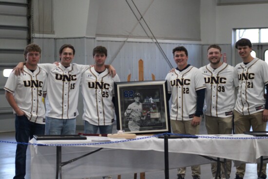 Members of the UNC Baseball team at the 2024 Breakfast of Champions [Diamond Salas]