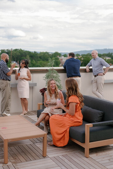Outside at The Perch. Photo courtesy of Virginia Guesthouse.
