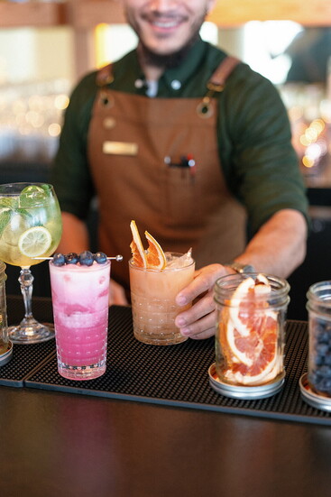 Drinks at The Perch. Photo courtesy of Virginia Guesthouse.