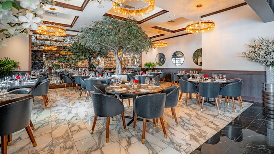 Truluck’s Houston reopens with a refreshed coastal-inspired design featuring olive trees, marble finishes, and a welcoming atmosphere that reflects its roots.