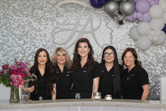 Dream Team from left to right: Haley, then Melissa, Danielle, Valeria, and Heidi