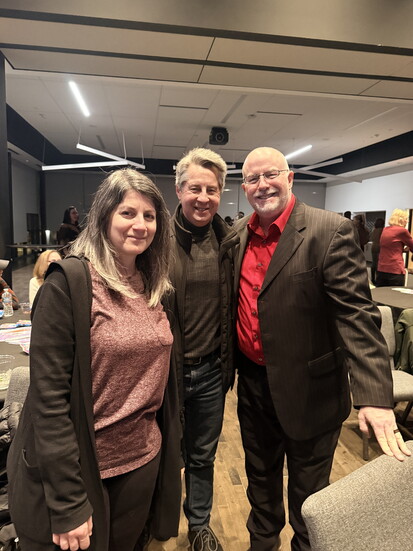 Andrea and Jerry Rosen, and Chris Ley