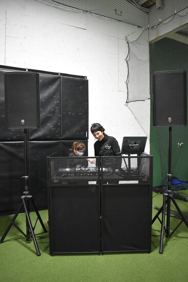 DJ Kacey Mackey with Spin Society DJs