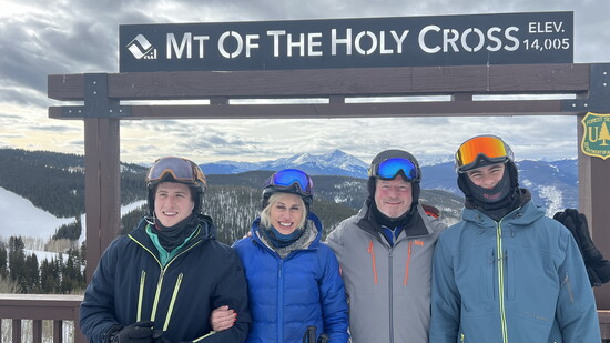 Norene and Brett Bennett (Webster Groves) took their boys skiing in Colorado.
