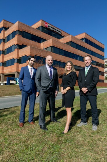 Providers at Metro Orthopedics & Sports Therapy, left to right, Dr. Usman Zahir, Dr. Tariq Nayfeh, Dr. James Gilbert, and Jodie Stone, Physician Assistant