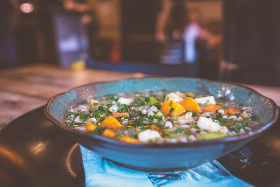 Winter Vegetable Stew with Farro from Whiskey Alley