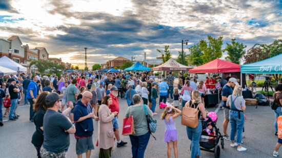 A large crowd attended the Taste event.