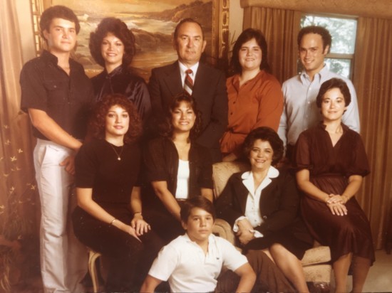 The Serrano family in the early 1980s