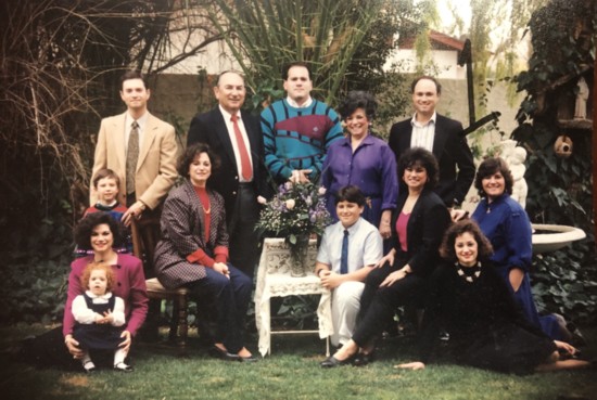 The Serrano family in the early 1990s