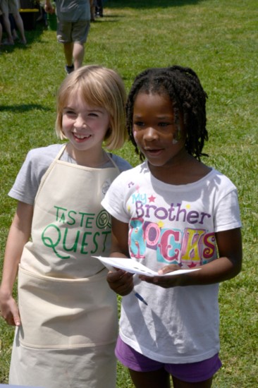 Two girls complete their first Taste Quest.