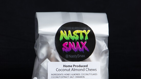 Honey Almond Chews, the flagship product of NastySnax.