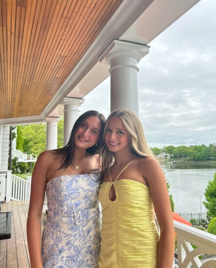 The author, Zoe Boxenbaum, right, with a friend. 