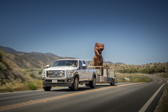Many of Breceda's pieces can be seen driving through Borrego Springs. 