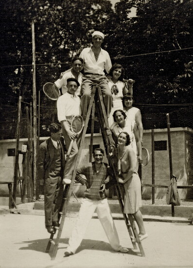 Early tennis players in Italy