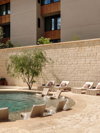 Poolside relaxation at The Albert
