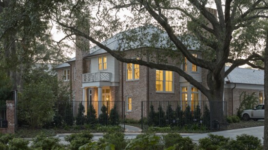 Brick and wood combine on this home designed by Dillon Kyle Architects.