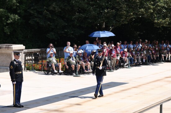 Honor Flight Vets at the Tomb of the Unknown Soldier