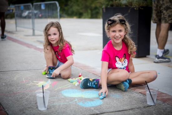 Little artists hard at work.