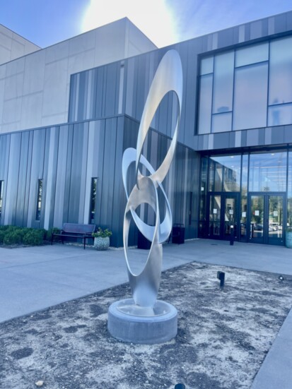 New art sculpture at Kirkwood Performing Arts Center