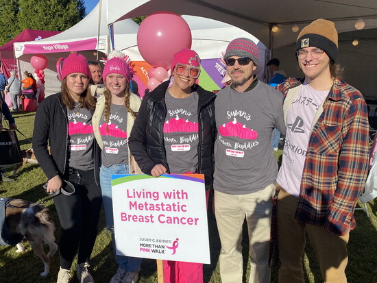 Woodward Family at Susan G Komen Walk: Ella, Heidi, Susan, Aaron, Haden