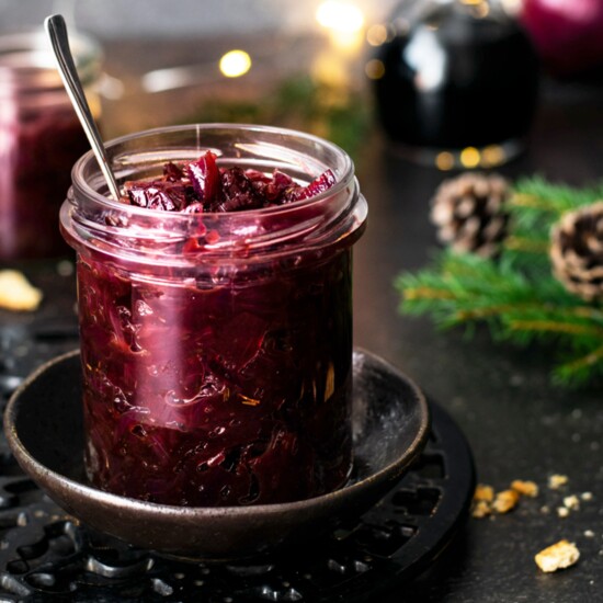 Cranberry Sauce with Roasted Shallots and Port