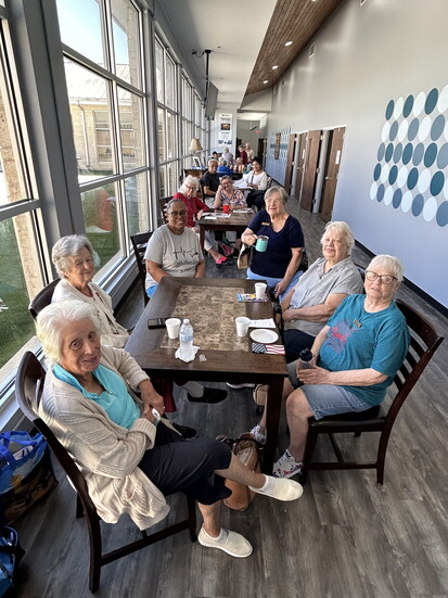 Coffee and conversations are a daily occurrence at the 7Ten Center