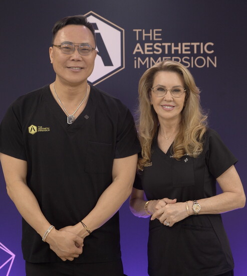 Dr. Gideon Kwok and Lori Robertson, MSN-FNP-C