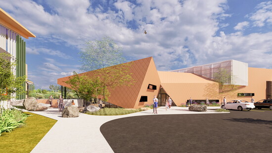 The Hangout: Northeast View. Rendering by Modus Studio