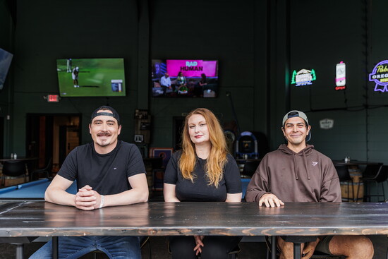 Bobby Anderson (left), Lanie Holbert, Charlie Juarez (right)