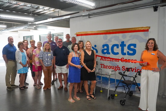 The Ribbon Cutting for the Mobility Closet.