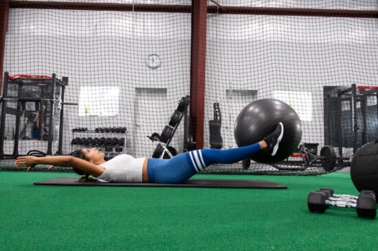 Chelsea Gomes works out at The Apex