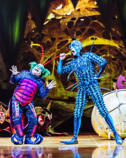 Each costume in OVO reflects hours of intricate work and imagination, bringing insect forms to life.