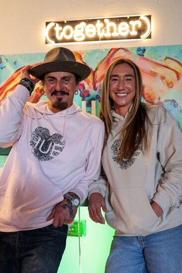 (l to r) Nicola "Nico" Carpinelli, HUE Founder and Executive Director and Dr. Maya Heck, HUE Board President and Mental Health Director. PC: Hillary Christen
