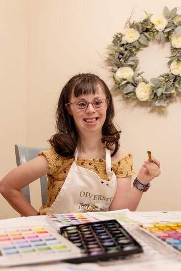 Artist Rebecca Reed of Rebecca's ClothesLine.