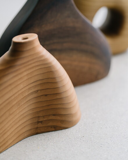 Ben Morgan - Desert Curve Wood Vase | $195.00