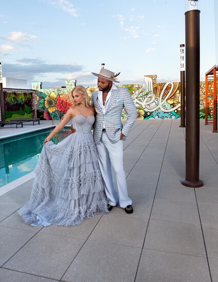 Designer fashion on Southern Post rooftop