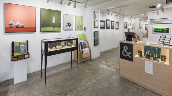 Studio & represents the work of 15 local artists.