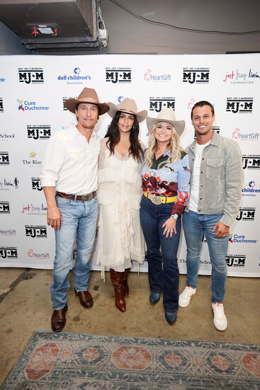 Matthew and Camila McConaughey with Miranda Lambert and Brendan McLoughlin/Tyler Schmitt