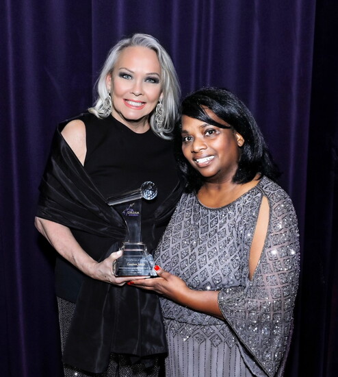 Dream Award honoree 2024 with event founder Mable Buckner (Photo by Mila Samokhina)