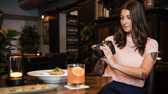 Abbi shooting at Brine in Sarasota for her weekly dinner specials highlight