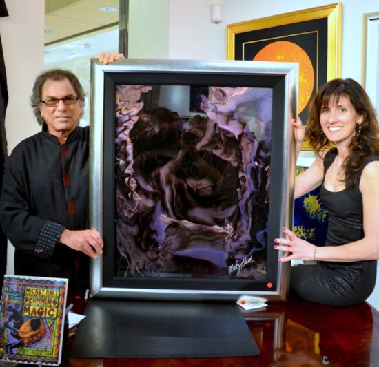Mickey Hart with Director and Collector Maryanne Frelinger