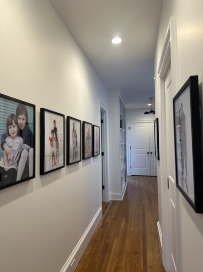 A linear gallery featuring kids photographed every 2 years in the home of Shannon Vindiola, founder of Yozo Studio. Photo by Mia Vindiola.