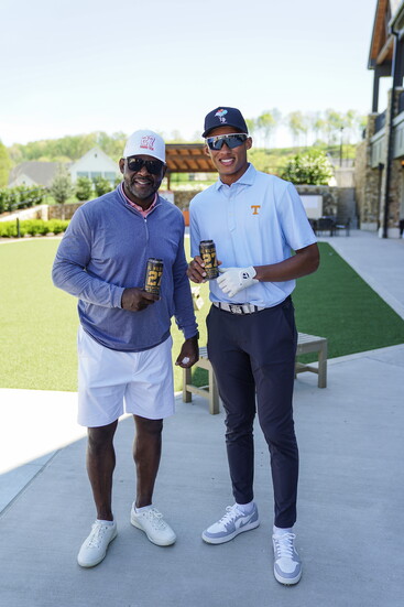 Al Wilson and Joshua Dobbs at Tennessee National Golf Club