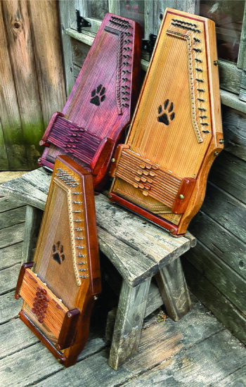 Examples of Ricky's "Paw Print" design