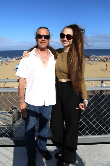 Glenn and Oria on the AP Rooftop