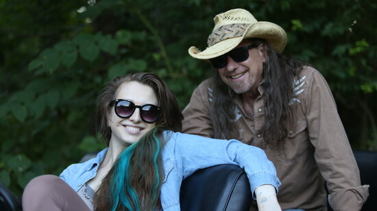 Glenn Alexander with daughter Oria Alexander