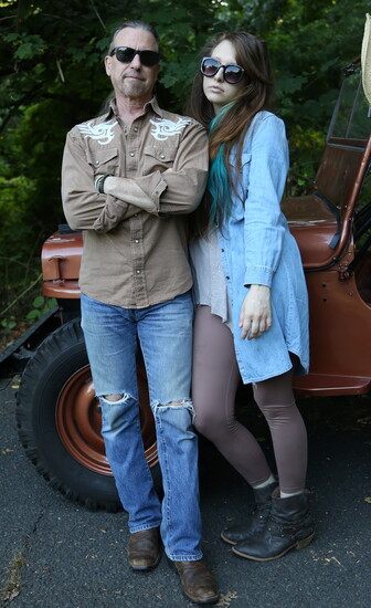 Father and daughter hanging out