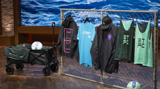 Street FC on Shark Tank. Photo courtesy ABC.